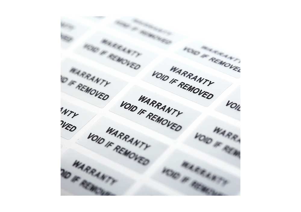 Warranty Void Labels